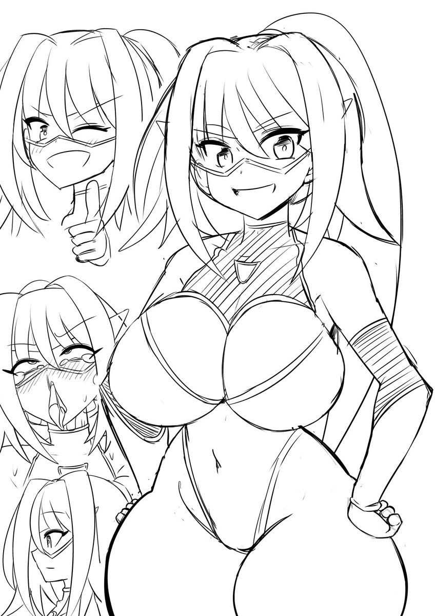 先日身内の手術があり、術後ベッドで下を向いて過ごす期間があったため、その間暇しないようiPadを貸して私は話を作っていました
その話のヒロインを絵に起こしてみたところ、(3頭身になる可能性あり)結構巨乳にしたつもりが、一個前の絵が巨乳過ぎて普通に見えますね_(:3 」∠)_オオキイ・・・ヨナ?