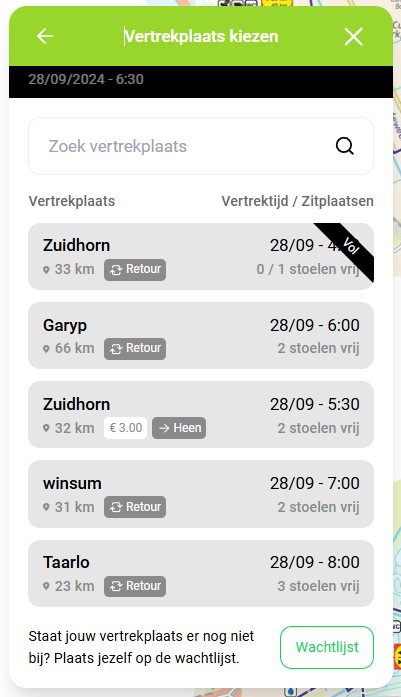 Zoek je nog vervoer per auto, wil je samenreizen #todn24? Kijk dan op De Slinger App op onze website, Tocht om de Noord 2024, Vervoer, voor vraag en aanbod #check #samenvoorduurzaam