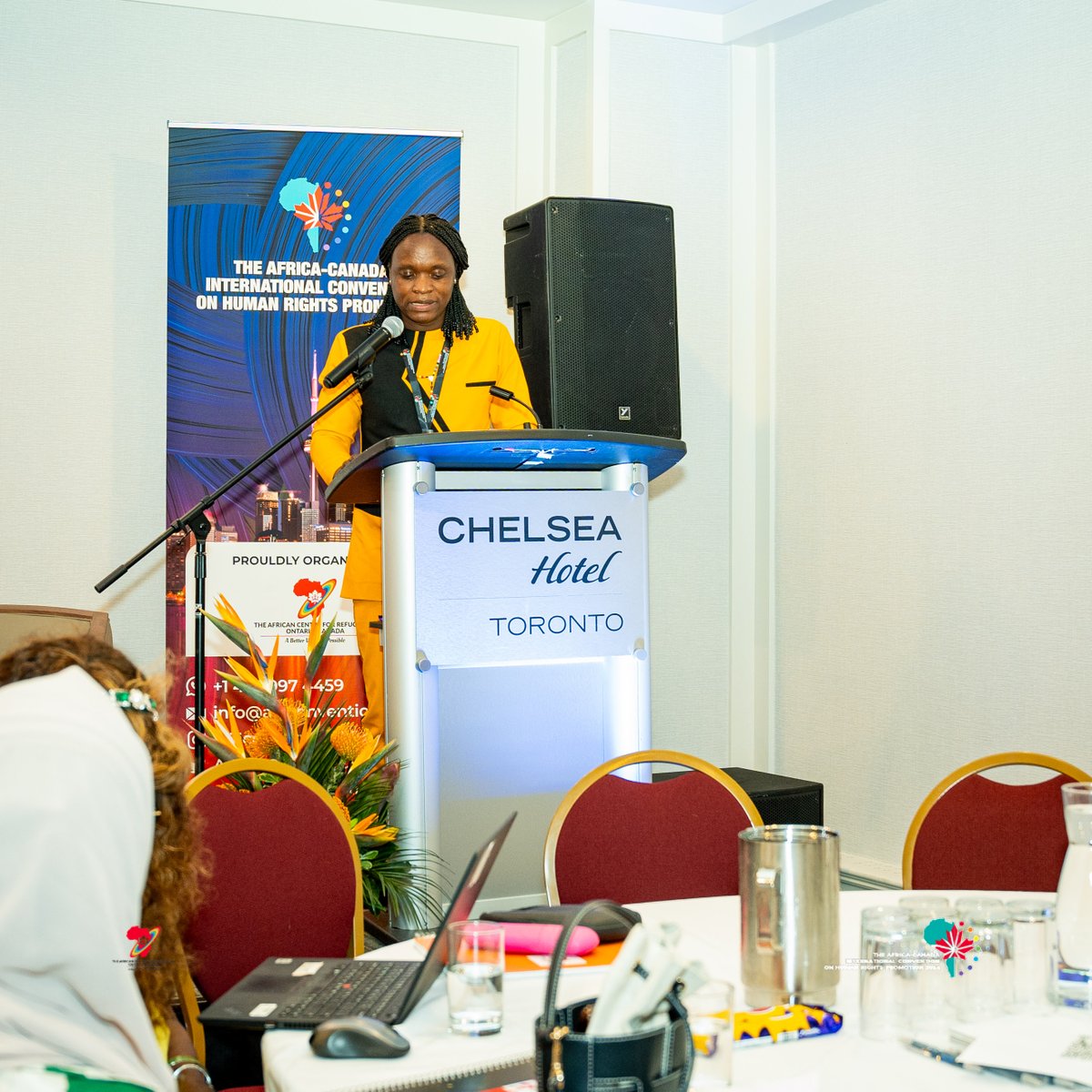 "My heart bleeds with sorrow  for the many people who have  lost their lives to the struggle  and for those who remain in parts of the world where LGBTQI remains illegal." Moving words from the C.E.O <a href="/AfriCentre4Ref/">The African Centre For Refugees in Ontario Canada</a> <a href="/CNkambwe/">Christopher Nkambwe</a>  #ACIC24 #HumanRightsForAll