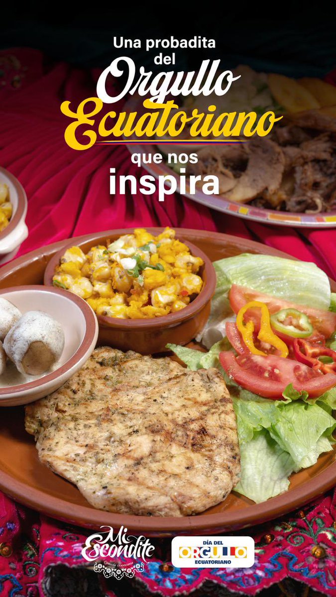 Una las cosas que me más me emociona es ser parte de una familia emprendedora, embajadora del sabor tradicional de #Cuenca. ¡Aquí una probadita del orgullo ecuatoriano que nos inspira en #RestauranteMiEscondite! #DíadelOrgulloEcuatoriano <a href="/Ecuador_calidad/">Mucho Mejor Ecuador</a> #UnPaísQueNosInspira