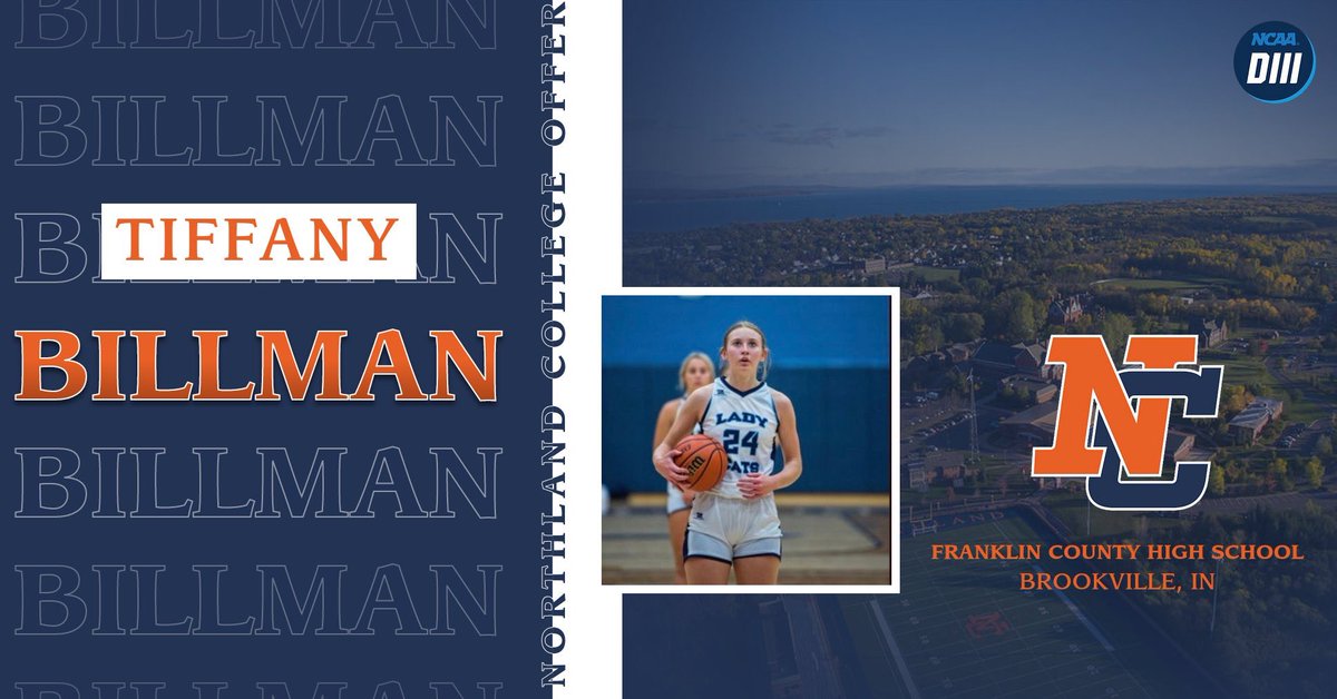 Tiffany Billman (@tiffany_2406) on Twitter photo After a great conversation with Coach Sackmann, I am blessed to receive an offer from <a href="/Northland_WBB/">Northland Women's Basketball</a> ! Thank you <a href="/coreysackmann/">Corey Sackmann</a> for this opportunity!!
<a href="/girls_wildcat/">Wildcat Girlsā Basketball</a> <a href="/MidwestExplosi1/">Midwest Explosion</a> After a great conversation with Coach Sackmann, I am blessed to receive an offer from <a href="/Northland_WBB/">Northland Women's Basketball</a> ! Thank you <a href="/coreysackmann/">Corey Sackmann</a> for this opportunity!!
<a href="/girls_wildcat/">Wildcat Girlsā Basketball</a> <a href="/MidwestExplosi1/">Midwest Explosion</a>