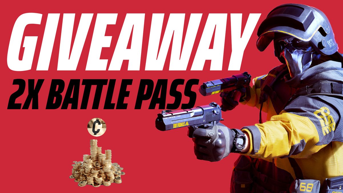 THE FINALS Intel (@thefinalsintel) on Twitter photo 🔥 2X THE FINALS BATTLE PASS GIVEAWAY ($20) 🔥
➡️ TO ENTER:
✅ Follow <a href="/THEFINALS_India/">THE FINALS India</a>
✅ Retweet
✅ Comment your platform
⏰ Giveaway ends in 5 days! All platforms and regions can participate. 🔥 2X THE FINALS BATTLE PASS GIVEAWAY ($20) 🔥
➡️ TO ENTER:
✅ Follow <a href="/THEFINALS_India/">THE FINALS India</a>
✅ Retweet
✅ Comment your platform
⏰ Giveaway ends in 5 days! All platforms and regions can participate.