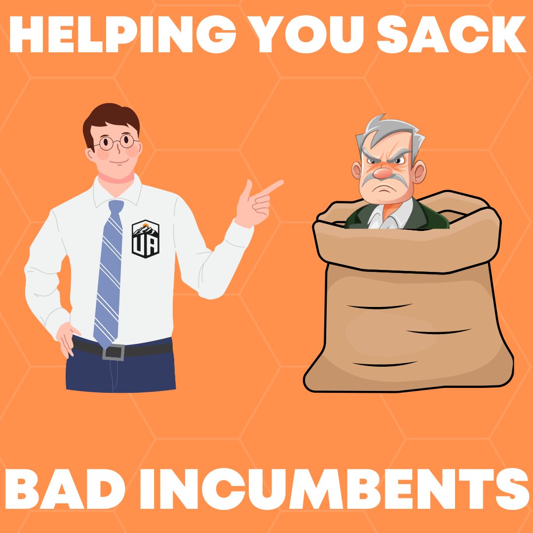 UtahApproves's tweet image. Approval Voting ensures you can fire bad incumbents who didn't deliver on their promises by removing the fear of electing a worse candidate.
