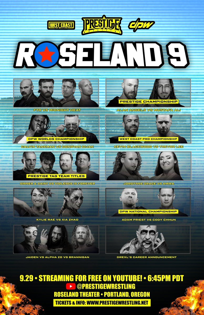 Looking forward to seeing @DaxFTR <a href="/CashWheelerFTR/">Daniel “Cash” Wheeler</a> <a href="/DijakFYE/">DONOVAN DIJAK</a> <a href="/MustafaAli_X/">Mustafa Ali</a> and other at #Roseland9 this weekend. <a href="/WrestlePrestige/">Prestige Wrestling</a> #prestige