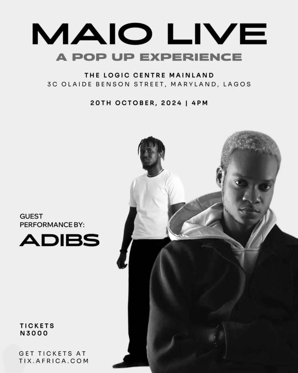 maiomusic_'s tweet photo. Our next guest is an extraordinarily talented singer-songwriter! 
@adibs_music has a liking for bringing life to beats, capitalizing on our ability to create, just as our Father creates!

Who’s ready for @adibs_music ??
#maiolive #apopupexperience #heavenlytherapy https://t.co/Rk5mDoXAWd