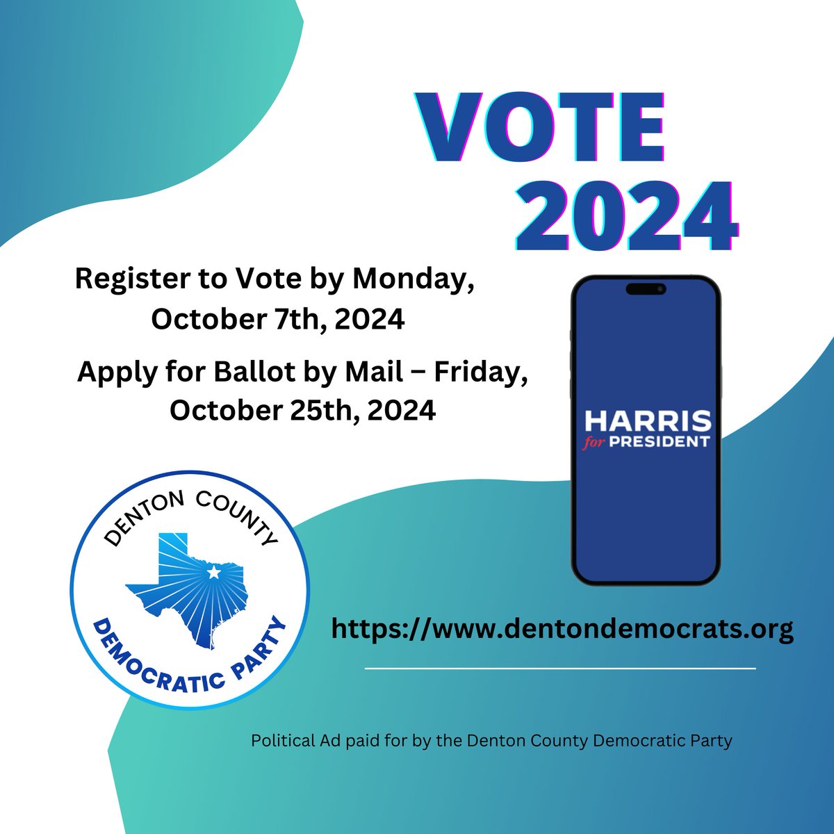 DentonDems's tweet photo. Please check your online registration at https://t.co/oNKHLpgUCf

As Texas Secretary of State has purged over 2 million records this year it is important to check your current voter status in Denton County. https://t.co/w4xyIdGrlh