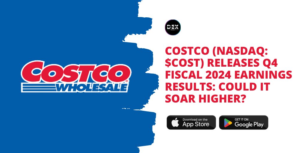 Costco (NASDAQ: $COST) Releases Q4 Fiscal 2024 Earnings Results: Could It Soar Higher?

⭐Featured Article: dexwirenews.com/COST

📱 Mobile App: link-to.app/dexwirenews

#Costco #NASDAQ #COST #ConsumerDefensive #Discount #DiscountStores #Bulk #Shopping #Groceries #Food #Merch