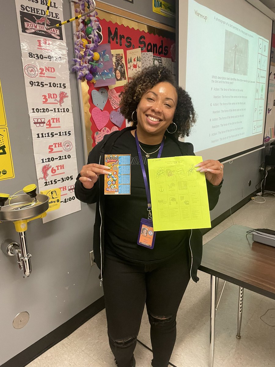 Ruben Pineda (@pineda_ap_wms) on Twitter photo BINGO!!!! Congratulations to Ms. Sands for winning this week’s CLASSROOM EXPECTATIONS BINGO! Good luck on your Bingo scratch-off $$$ <a href="/HumbleISD_WMS/">Woodcreek Middle</a> #BeEliteWMS #RTBWMS BINGO!!!! Congratulations to Ms. Sands for winning this week’s CLASSROOM EXPECTATIONS BINGO! Good luck on your Bingo scratch-off $$$ <a href="/HumbleISD_WMS/">Woodcreek Middle</a> #BeEliteWMS #RTBWMS