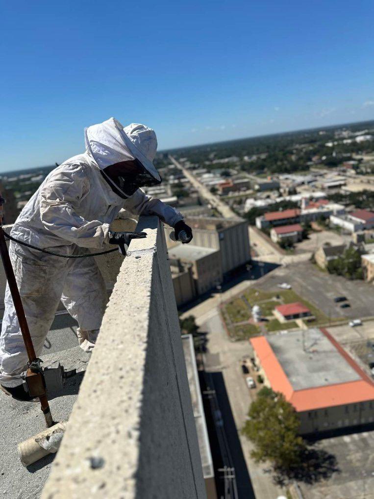 MaddoxOnslaught's tweet photo. Helped keep away some wasps on top of  Edison Plaza so BPD could install a new camera. https://t.co/OBE92by5Uq