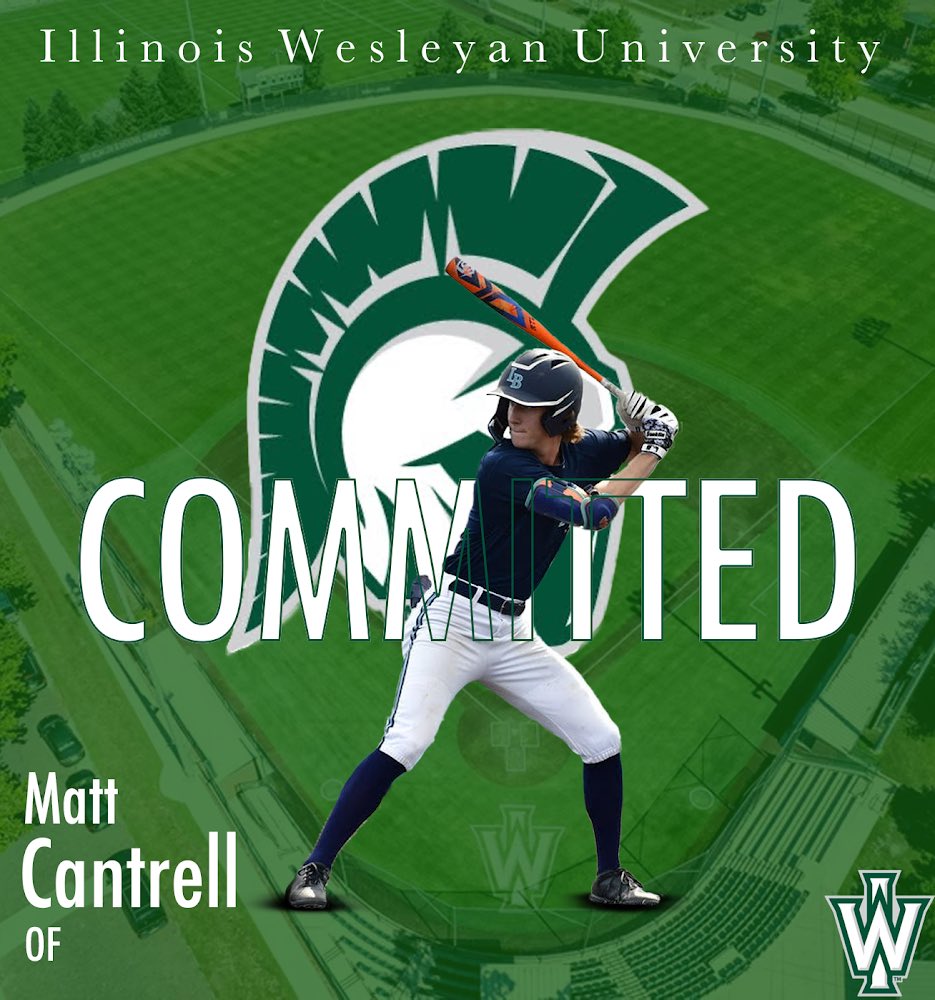 I am excited to announce that I will be continuing my academic and athletic journey at Illinois Wesleyan University! I would like to thank my parents, coaches, teachers, friends, and family for supporting me through my baseball career. Go Titans! 🟩⬜️