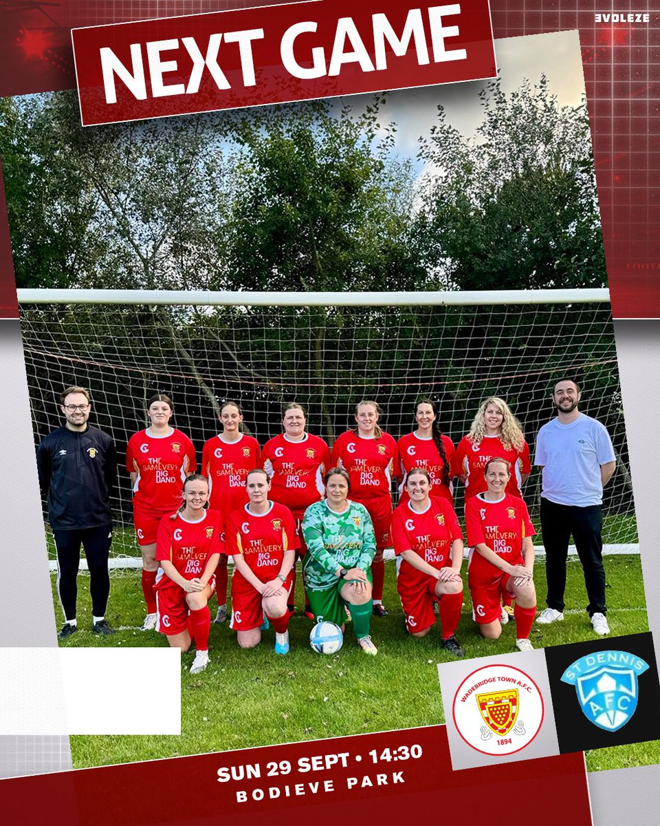 wadebridgelfc's tweet photo. #NextUp we welcome #stdennis Ladies in our first home game of the season.
π Home to @StDennisLadies
π @TheCWFL
π
29/09/24
π Bodieve Park, #wadebridge
Kick off time has changed from 2:30pm to 2:00pm
@swsportsnews @SWWFN @devoncornwallfc https://t.co/KINFUgJL8q