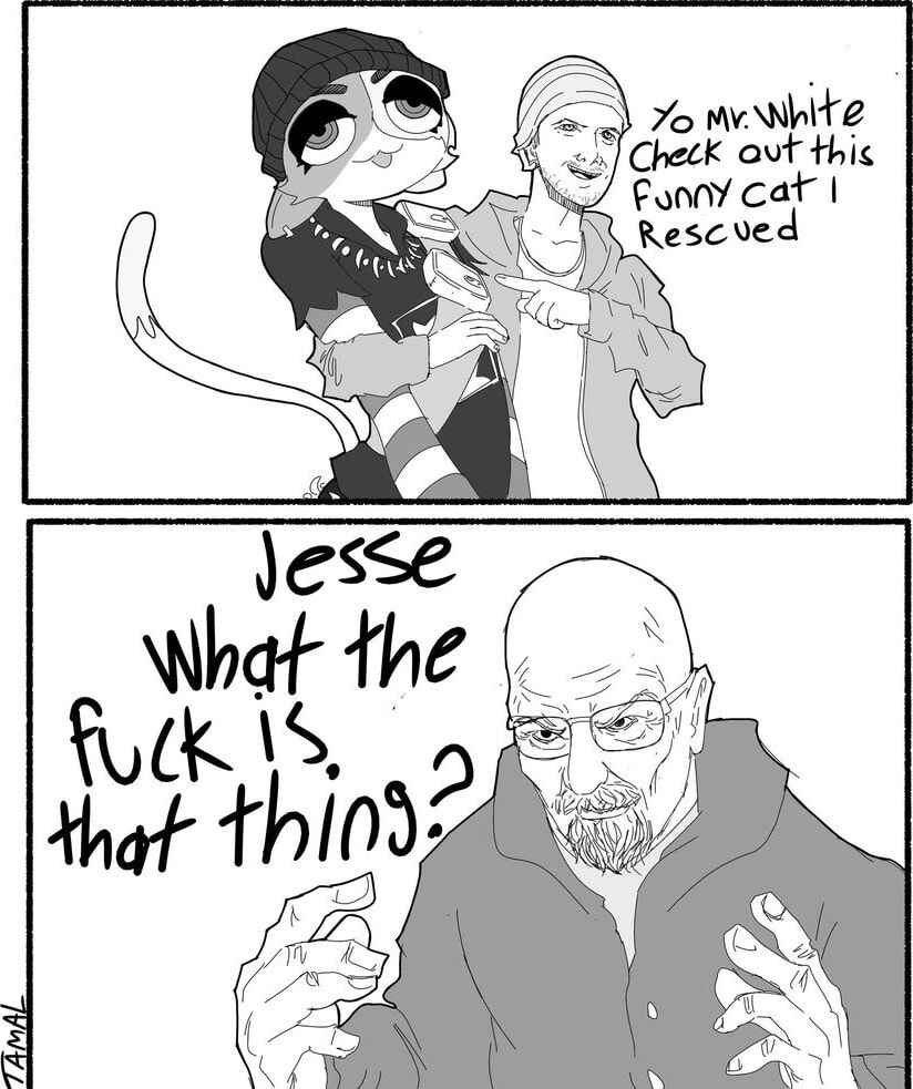 JourneyTrav's tweet image. Omg cool cat hi

Art by Tamal