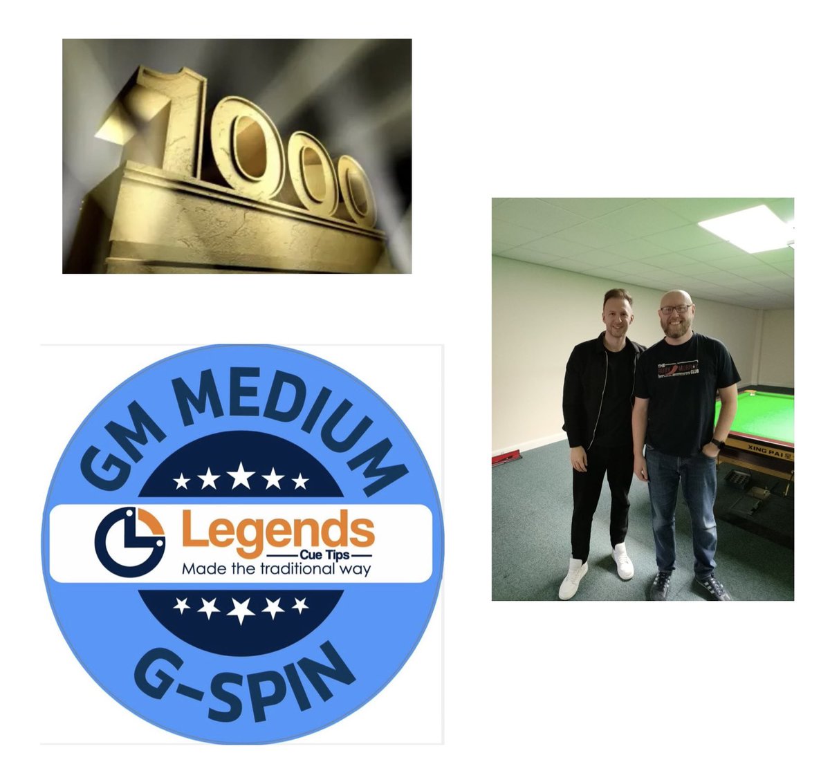 <a href="/tips_legends/">Legends Cuesports Product 🎱</a> GM G-spin Medium Tips are available from <a href="/markwil147/">MARK WILLIAMS M.B.E</a> snooker website 

markwilliamssnooker.com/product/legend…

#makingrecords #1000 #100 #breaks 
<a href="/Snookerlegends/">Snooker Legends</a> 
<a href="/gilesmartin/">Giles martin</a>