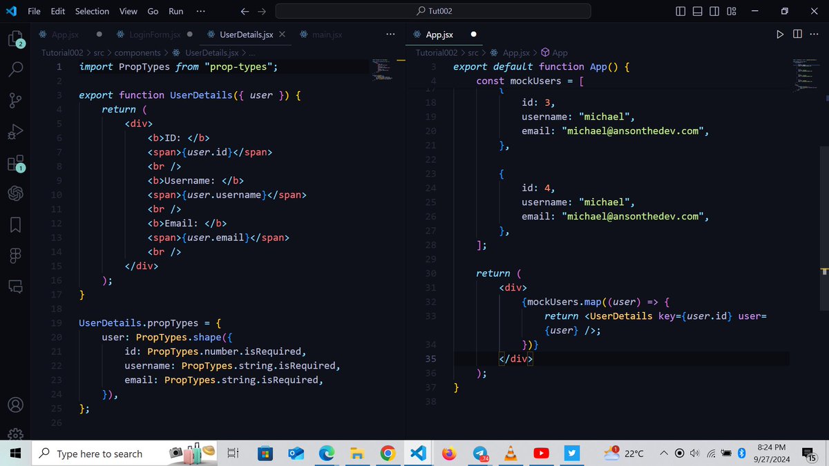 FrontendTitan's tweet image. So today, I decided to make my learning public. I made progress in my React journey! Learned how to pass props, style components, map through lists, and apply conditional rendering. Small wins lead to big achievements. #TechJourney #ReactJS #FrontendDev #100DaysOfCode