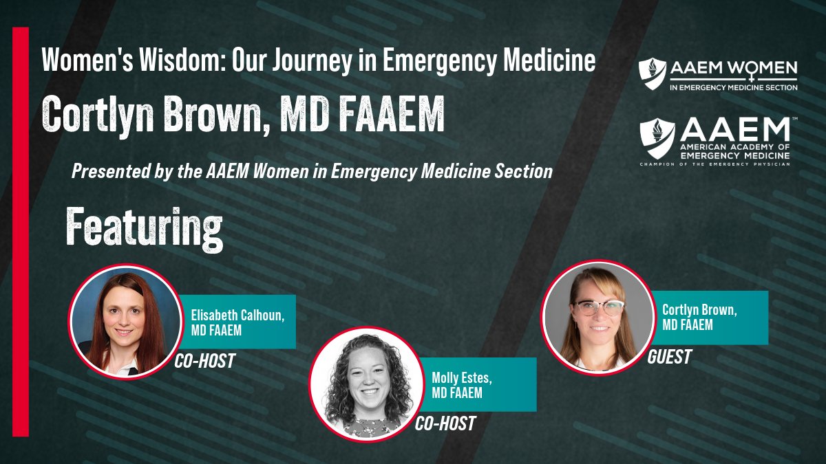 aaeminfo's tweet photo. Along with Drs. Calhoun and Estes, Dr. Brown discusses how she found EM and AAEM, her leadership efforts in JEDI-AAEM, and the impact that AAEM's support has had on her.
Listen: https://t.co/67d7J5AWOT
#EmergencyMedicine #JEDI #AAEM #MedTwitter https://t.co/sH5YutDftw