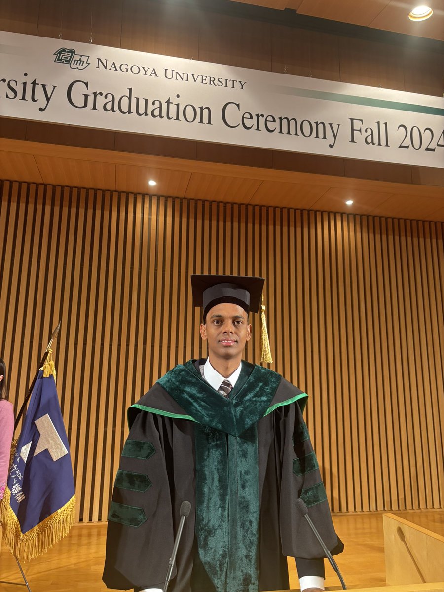Mohamudshawul's tweet photo. Alhamdulillah! Officially graduated with an MSc in Civil &amp; Environmental Engineering from Nagoya University and the Nagoya University Global Environmental Leaders Program.

It has been two years of hard work, learning, relearning and interacting with classmates/students… https://t.co/xXcl6RioGF