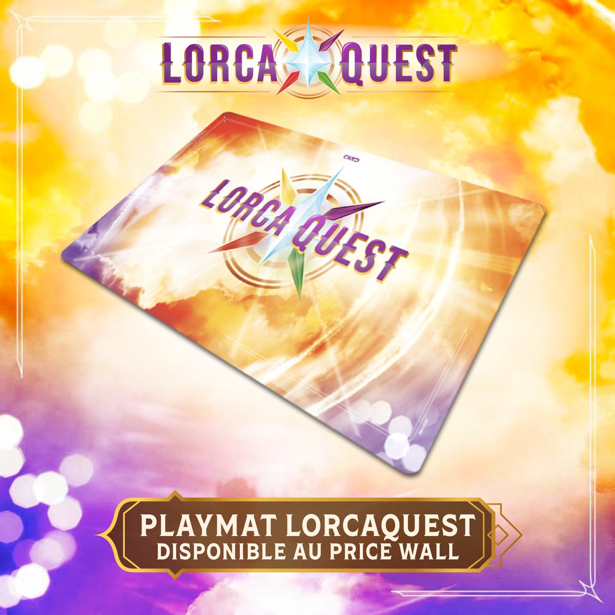 L’association CARD a le plaisir de vous annoncer la création de 2 tapis exceptionnels : le tapis du Trophée Astrolab fabriqué en seulement 5 exemplaires (Top 4 + 1 à gagner le jour J) et le tapis Lorcaquest Édition Limitée disponible uniquement via le Prize Wall (50 exemplaires)!