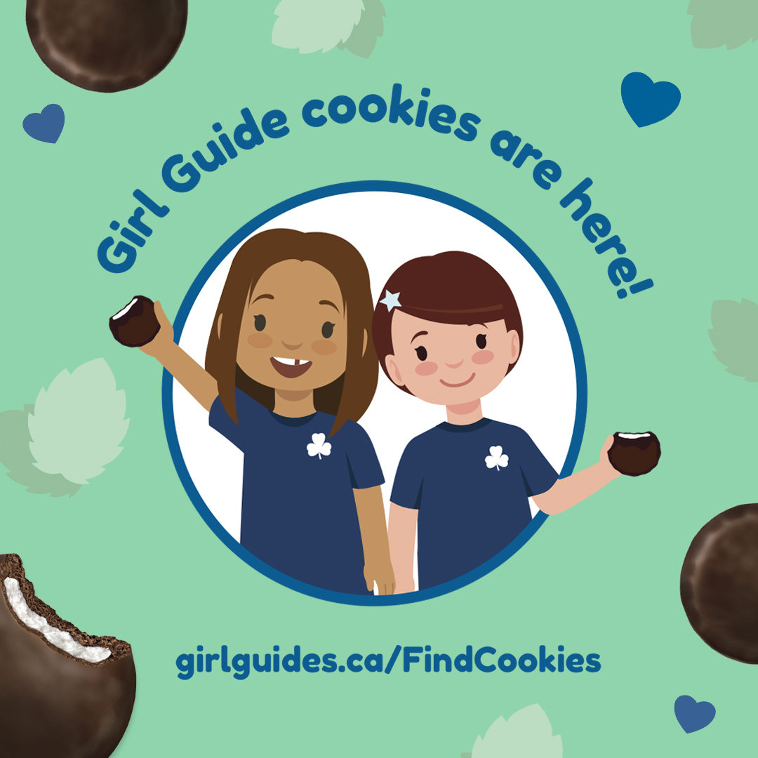 Craving cookies? We’ve got you covered – Girl Guide cookies are here! 💚

We’ve got the chocolatey mint cookies you know and love but in a vibrant NEW box!

Every box sold is an investment in the power of girls. Satisfy your sweet tooth &amp; support girls ➡️ girlguides.ca/findcookies