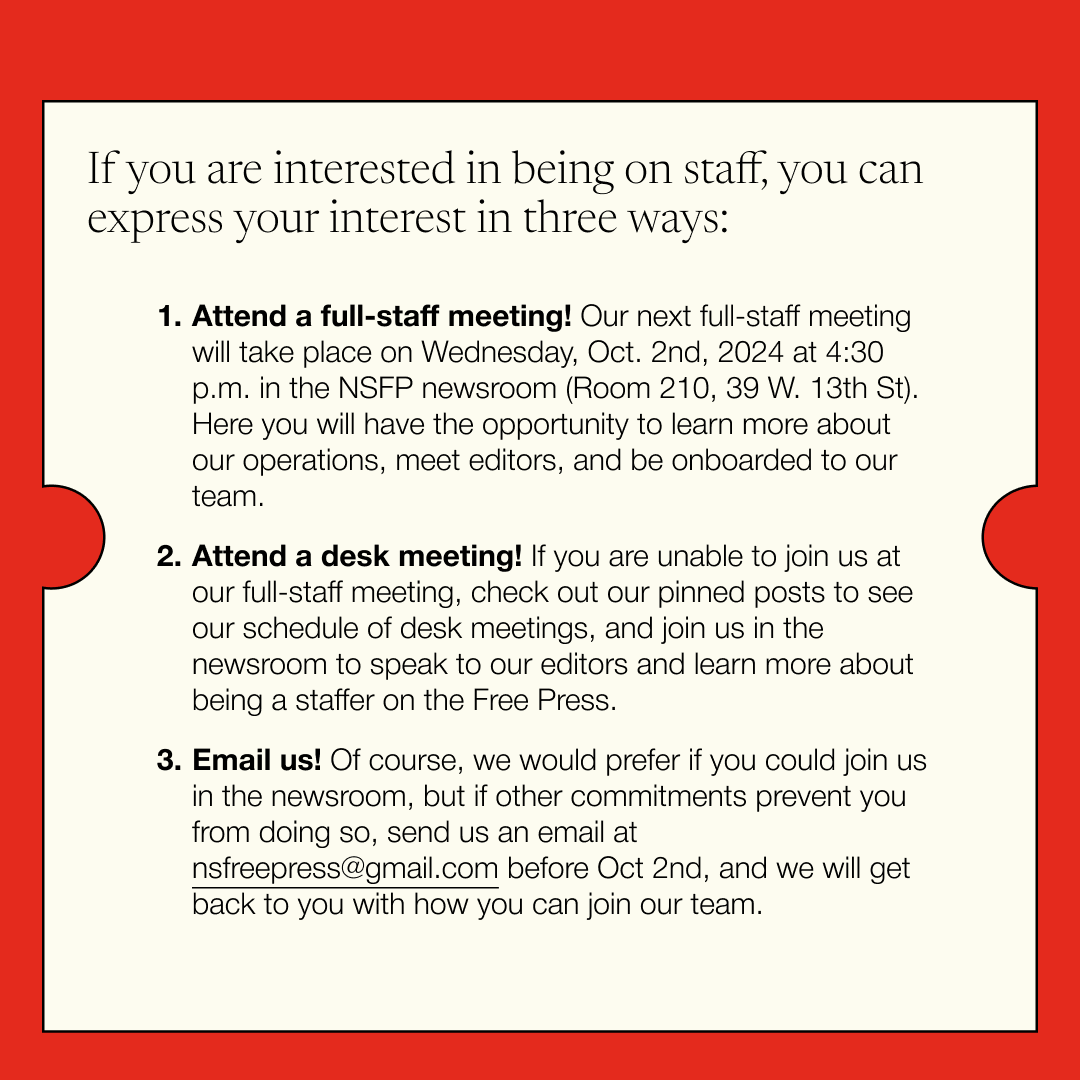 The New School Free Press tweet media