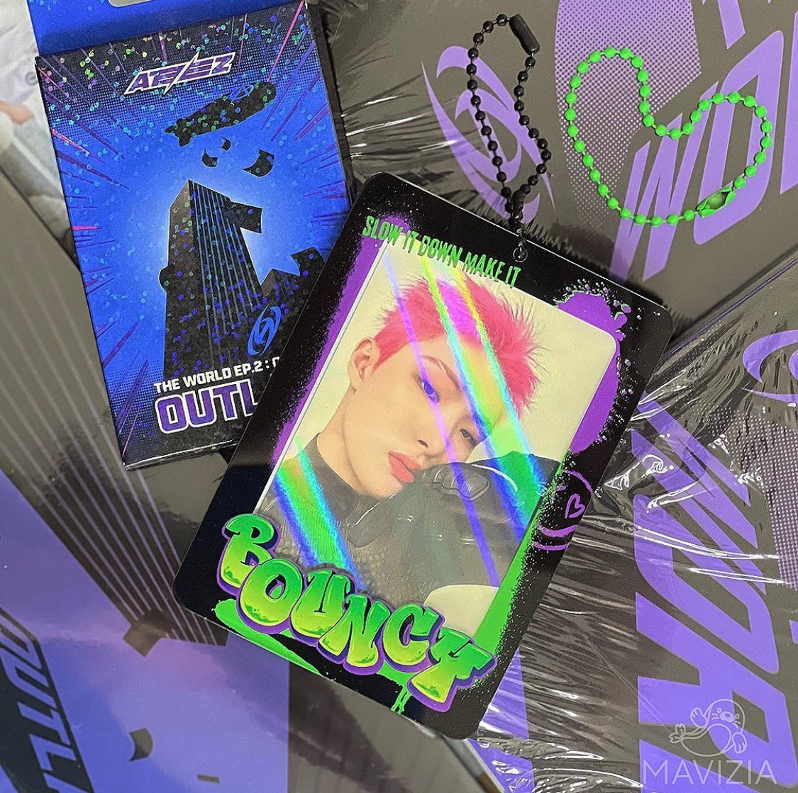 Wanna be prepared for the #ATEEZ tour? 👀 

Feel free to dm me. Bouncy PC Holders for 6 € + shipping. 

Individual shipping possible since it’s sale via insta. 🩵

instagram.com/mavizia.eu