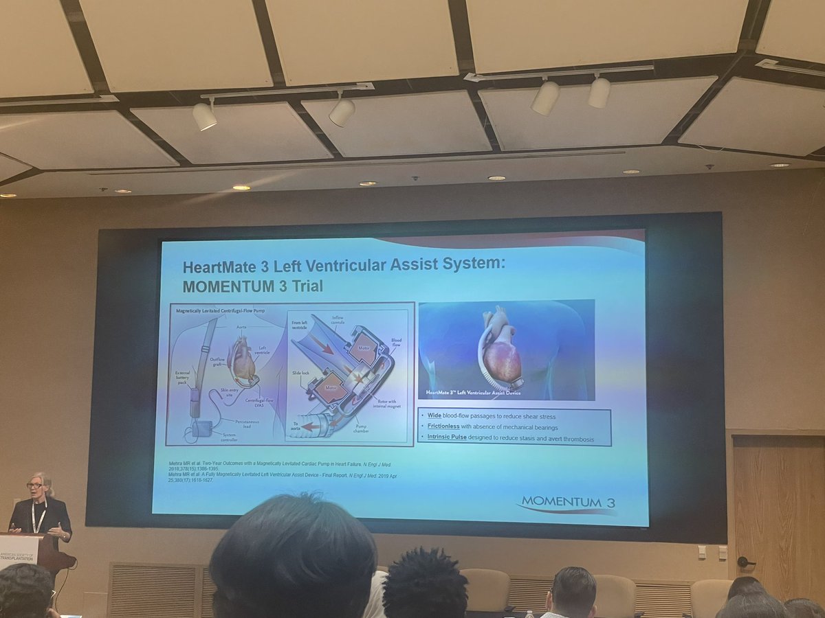 alialsafi21's tweet image. Amazing introduction to heart transplant by @MaryjaneFarrMD emphasizing Heartmate 3 LVAD and the promising results of Momentum 3 trial
#ASTFellows2024 #heartTx