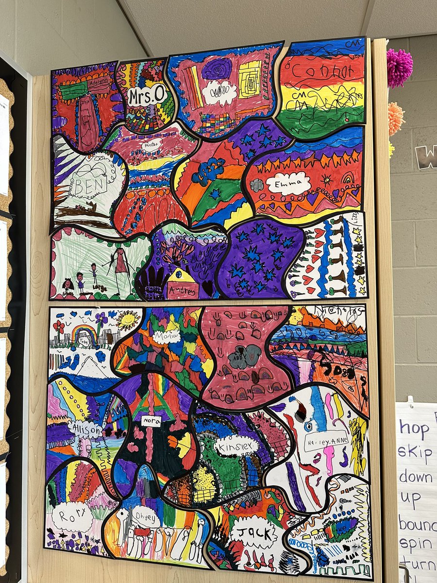 Our classroom puzzle is finished 💜 We all fit together. We are connected and we are a team 💕<a href="/wrdsb/">Waterloo Region DSB</a>