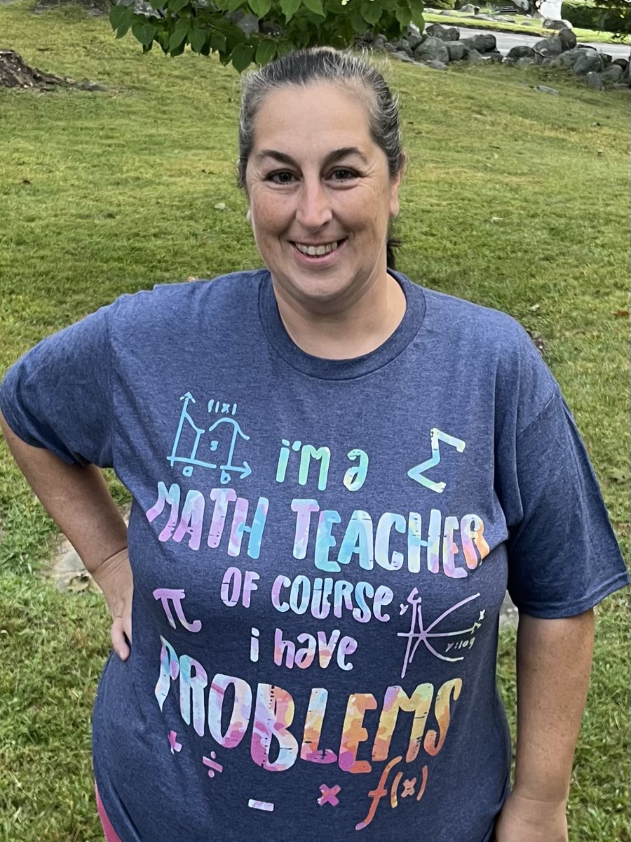 It’s Friday you know what that means..,, #mathshirtfriday
Today I’m reminding everyone “I’m a Math Teacher, Of Course I have Problems!” 🥰🤪