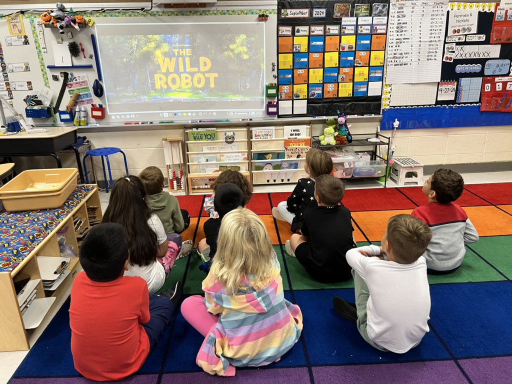Michelle Liwacz (@msliwacz) on Twitter photo When you’re obsessed with #TheWildRobot and you’d rather spend
indoor recess watching trailers than “playing.” Thank you, <a href="/itspeterbrown/">peter brown!</a> I know where these kids will be this rainy weekend ❤️ When you’re obsessed with #TheWildRobot and you’d rather spend
indoor recess watching trailers than “playing.” Thank you, <a href="/itspeterbrown/">peter brown!</a> I know where these kids will be this rainy weekend ❤️