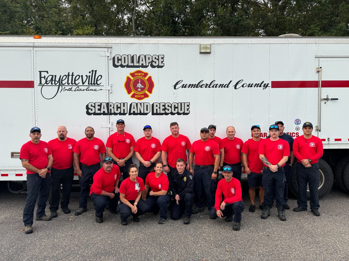 18 local first responders deployed to western NC as part of an Urban Search and Rescue team to assist with Hurricane Helene efforts.

Read more: bit.ly/4eYG2zN