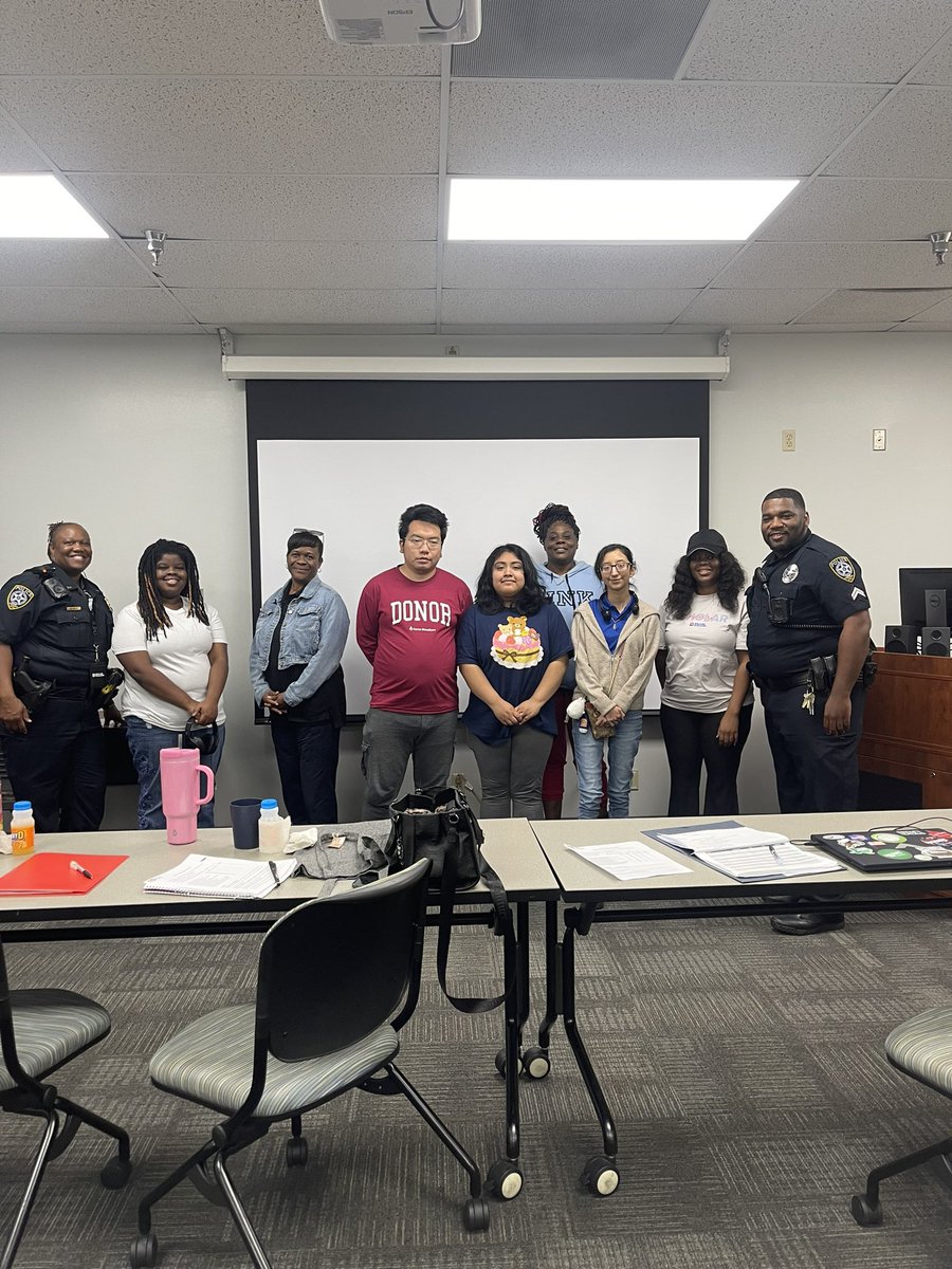 Cpl. Gregory Norwood taught a session on Use of Force today at the CPA class. Our goal is to educate both our staff and scholars about the appropriate levels of force permitted in the field for making arrests or gaining control of a suspect.