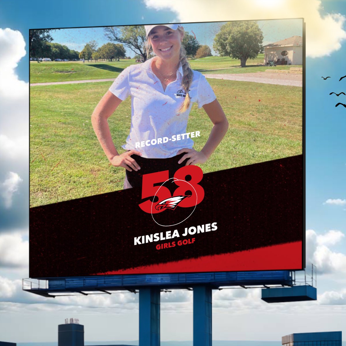 Congratulations to Kinslea Jones on shooting a 13-under 58 today at the Buhler Invitational.