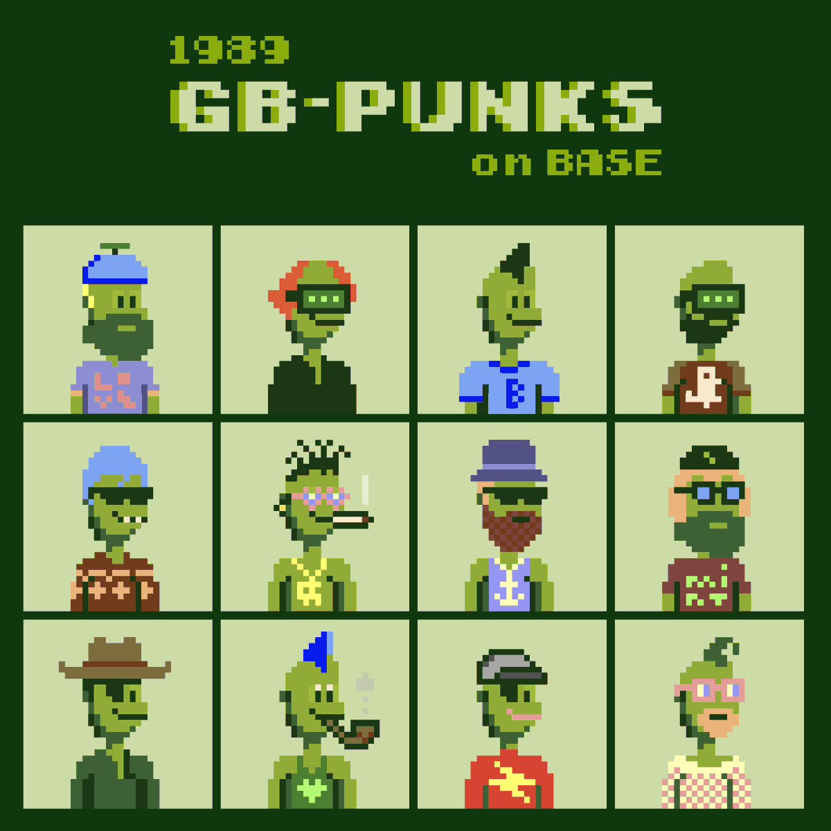 0xfilter8's tweet image. **GB-PUNKS**

Edition: 1989
Whitelist mint:  0,001 -  21:00 UTC  (2 per wallet)
Open mint : 0,0015 - 22:00 UTC

whitelist for
@BaseBario
@tinydinopunks
@basedbits_fun