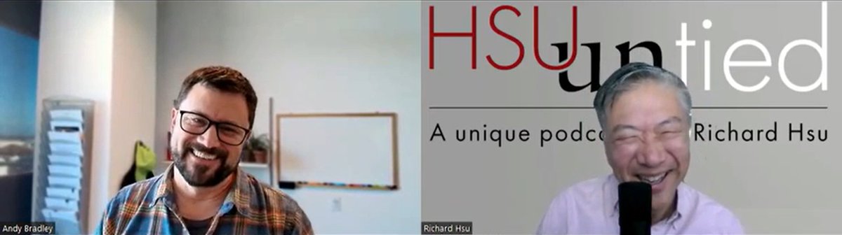 .<a href="/HsuUntied/">HsuUntied</a> podcast host Richard Hsu interviewed <a href="/GundersonLaw/">Gunderson Dettmer</a> partner Andy Bradley. Together they discuss his experiences as a #Stanford band member, what inspired him to join law, what led him to working with #startups and why he loves it. 
Watch here. bit.ly/3zDP06h