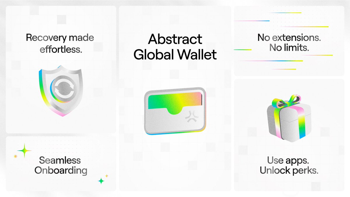 The current crypto experience is not consumer friendly. A reliance on seed  phrases, browser extensions, and confusing signatures creates friction and  major security risks for users. Abstract Global Wallet fixes this👇