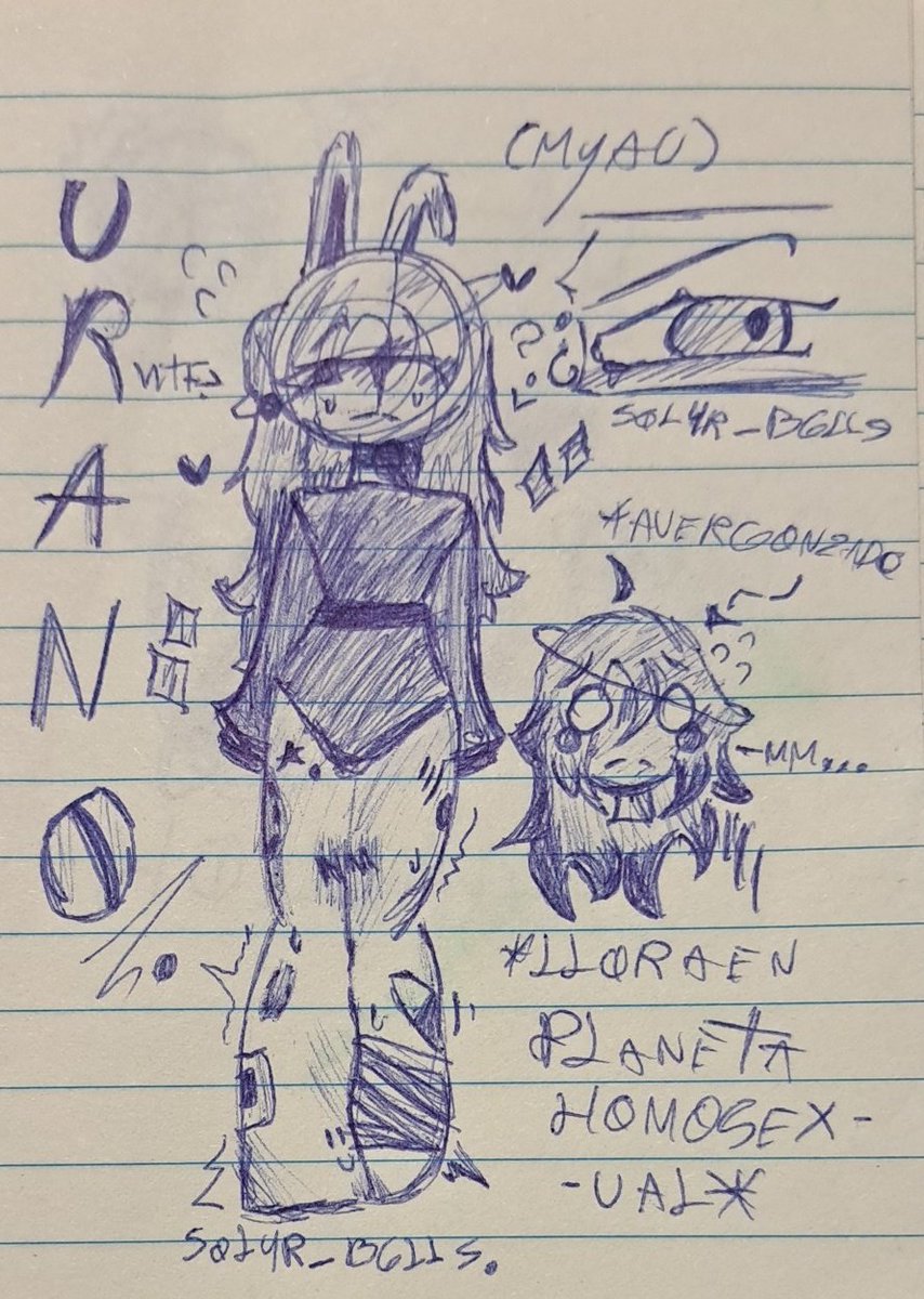 Max70495's tweet image. [Urano “📓!“]
→No me pregunten de porqué lo dibuje con esa vestimenta... 

Como sea, un pequeño dibujo a la tradicional, tal vez, luego lo pase a digital, y lo publique. 

Parece mujer 😭‼️

Como sea, Urano mi esposo/Jk.
(Recuerden que es humor, no se lo tomen enserio)←