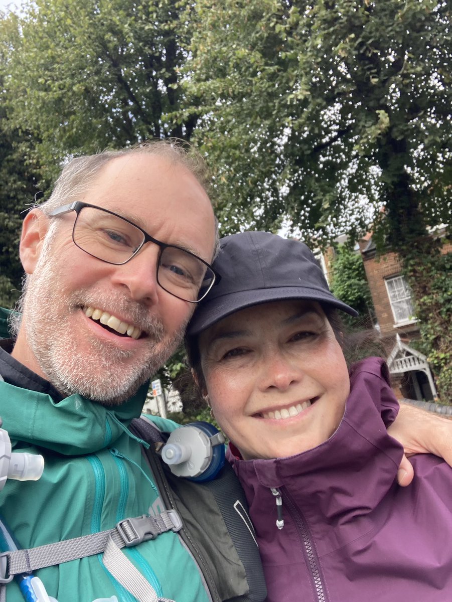 Andysin33's tweet photo. Day 7 of my run/walk/wade along the Severn and @ThamesPathNT.  35 miles to Greenwich, 227 in total since Saturday. Lowlight five hours more rain. Highlight walking with my wife. Believe I must have passed London landmarks but if it's not family or finish, I'm oblivious by now. https://t.co/ygyyyNwRrL