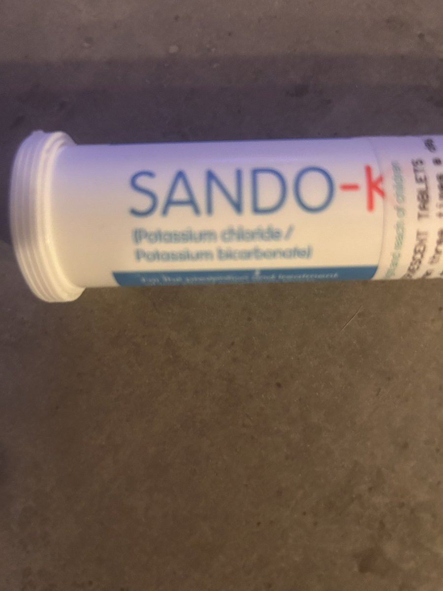 craigrush39's tweet photo. @itsvegasmatt Had to go to the doctors today and he’s prescribed me with this for my low potassium levels. Absolute Sando for me 😂 https://t.co/0EQUt9pEi4