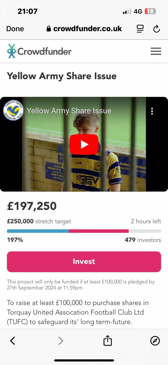 Wow. 
I mean wow. 
But…
200k??? 
Sure we can do that. 
#TUFC