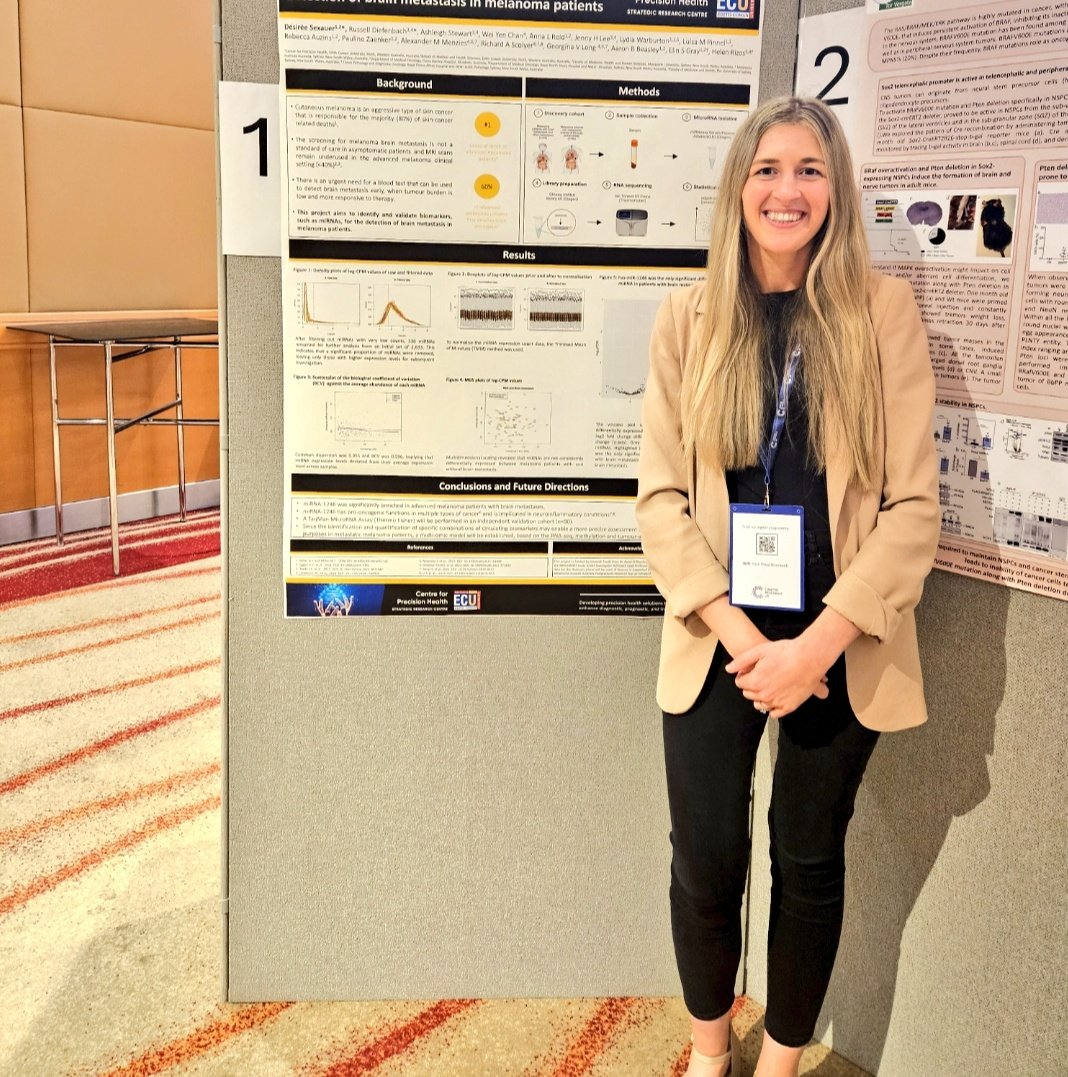 Désirée Sexauer 👩🔬 (@desireesexauer) on Twitter photo Thank you for such an amazing conference <a href="/CRUKresearch/">Science and Innovation at Cancer Research UK</a>!
I am thrilled to have presented my first international poster at the 2024 Brain Tumour Conference in London 🧠!#CRUKBrain2024
#MelanomaBrainMetastasis
#LiquidBiopsy
<a href="/CPH_ECU/">Centre for Precision Health</a> <a href="/ZaenkerPauline/">Dr Pauline Zaenker</a>
<a href="/ElinSGrayPhD/">ElinGrayPhD</a> <a href="/HelenRizos/">Helen Rizos</a>
ABeasley Thank you for such an amazing conference <a href="/CRUKresearch/">Science and Innovation at Cancer Research UK</a>!
I am thrilled to have presented my first international poster at the 2024 Brain Tumour Conference in London 🧠!#CRUKBrain2024
#MelanomaBrainMetastasis
#LiquidBiopsy
<a href="/CPH_ECU/">Centre for Precision Health</a> <a href="/ZaenkerPauline/">Dr Pauline Zaenker</a>
<a href="/ElinSGrayPhD/">ElinGrayPhD</a> <a href="/HelenRizos/">Helen Rizos</a>
ABeasley