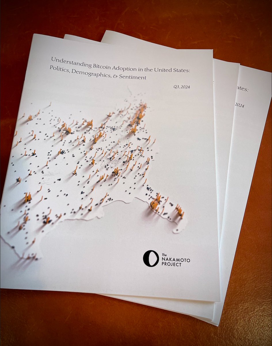 NakamotoProjct's tweet image. This week, The Nakamoto Project proudly shared a physical copy of our inaugural study on bitcoin ownership with every sitting member of the 118th congress.