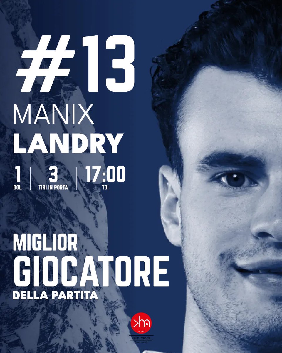 HCAP1937's tweet photo. ⚪️🔵 Il miglior biancoblù sul ghiaccio questa sera è Spider Manix Landry 💪🏻 https://t.co/UkytLyNzos