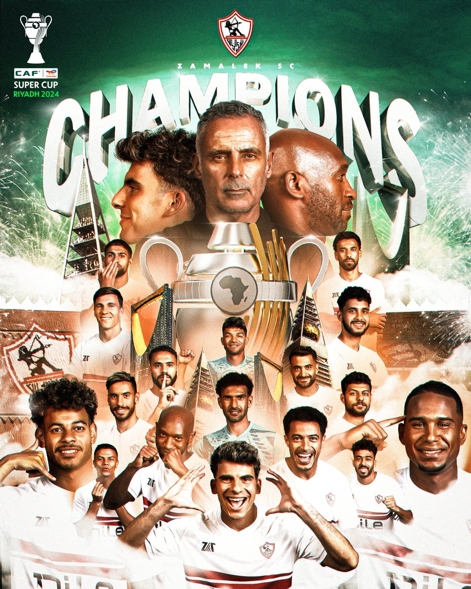 CAFCLCC's tweet photo. 🏆 𝗙𝗜𝗙𝗧𝗛 𝗧𝗜𝗧𝗟𝗘 🏆

⚪ @ZSCOfficial are the 2024 #TotalEnergiesCAFSC champions in Riyadh! ⚪ https://t.co/xVWVedMMdj