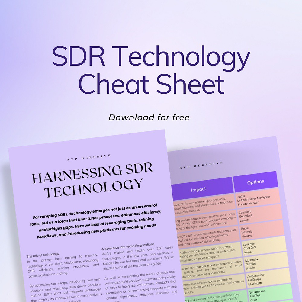 secondvoicepro's tweet image. By optimising tool usage, introducing innovative tech solutions, and prioritising data-driven strategies, SDRs don't merely integrate technology into their workflow, they amplify its impact.

Read more 👉 lttr.ai/AXX1o

#EverythingOutbound #OutboundSales