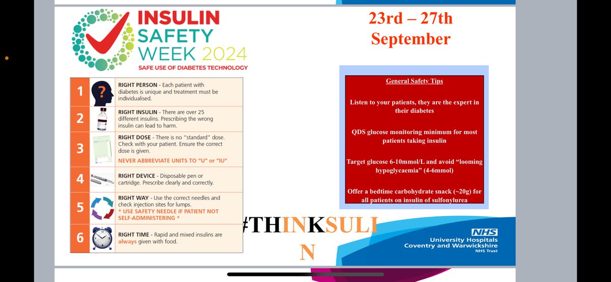 A successful Grand Round today talking all things ‘insulin safety’.. 
#insulinsafety 💉 #teamdiabetes 💪<a href="/nhsuhcw/">UHCW NHS Trust</a> 🏥