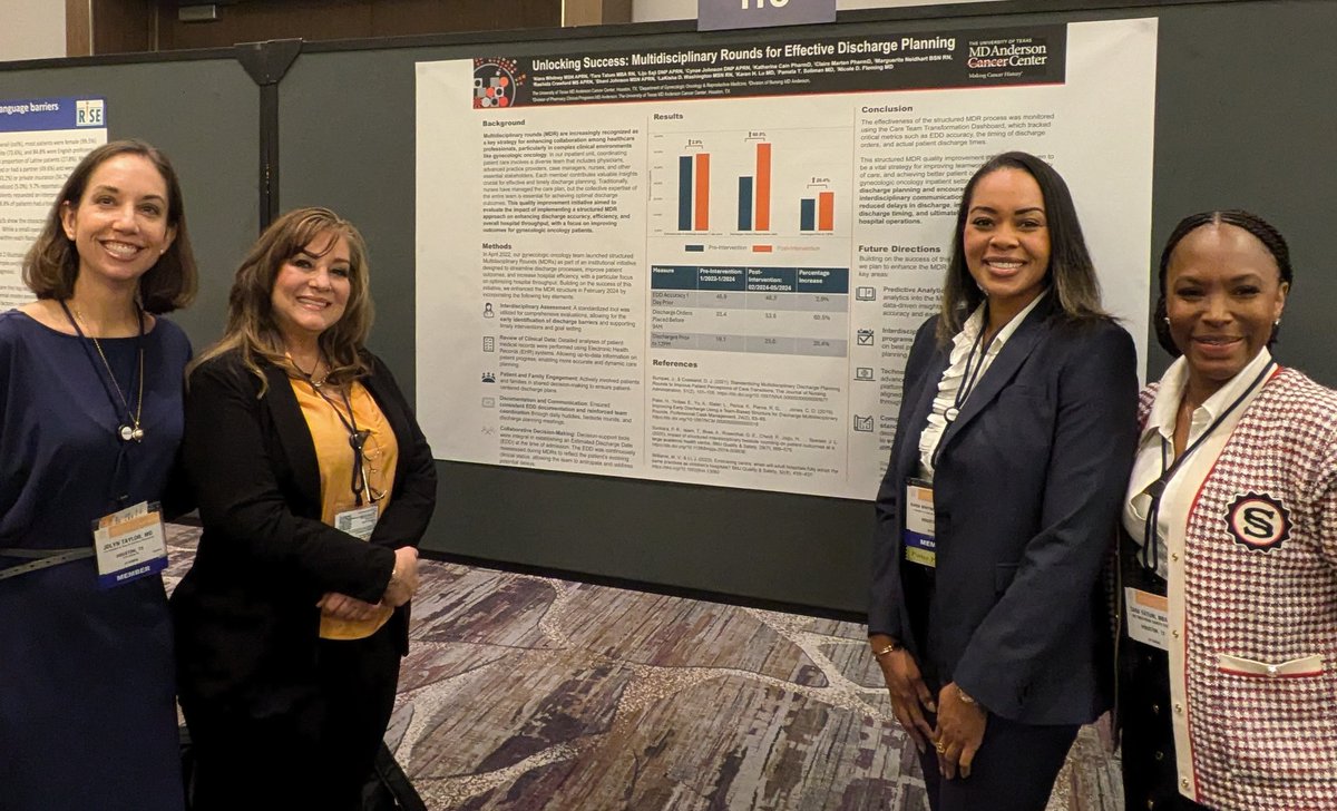 Jolyn Taylor (@taylorjolyn) on Twitter photo Love seeing the strong work in quality of care for our patients at #ASCOQLTY24 <a href="/MDAndersonNews/">MD Anderson Cancer Center</a> How do we achieve hospital throughput without compromising quality? Check out these studies to learn our approach π <a href="/tntatum_/">Tara Tatum</a> <a href="/CarolPorterDNP/">Carol Porter DNP, RN, FAAN</a> Love seeing the strong work in quality of care for our patients at #ASCOQLTY24 <a href="/MDAndersonNews/">MD Anderson Cancer Center</a> How do we achieve hospital throughput without compromising quality? Check out these studies to learn our approach π <a href="/tntatum_/">Tara Tatum</a> <a href="/CarolPorterDNP/">Carol Porter DNP, RN, FAAN</a>