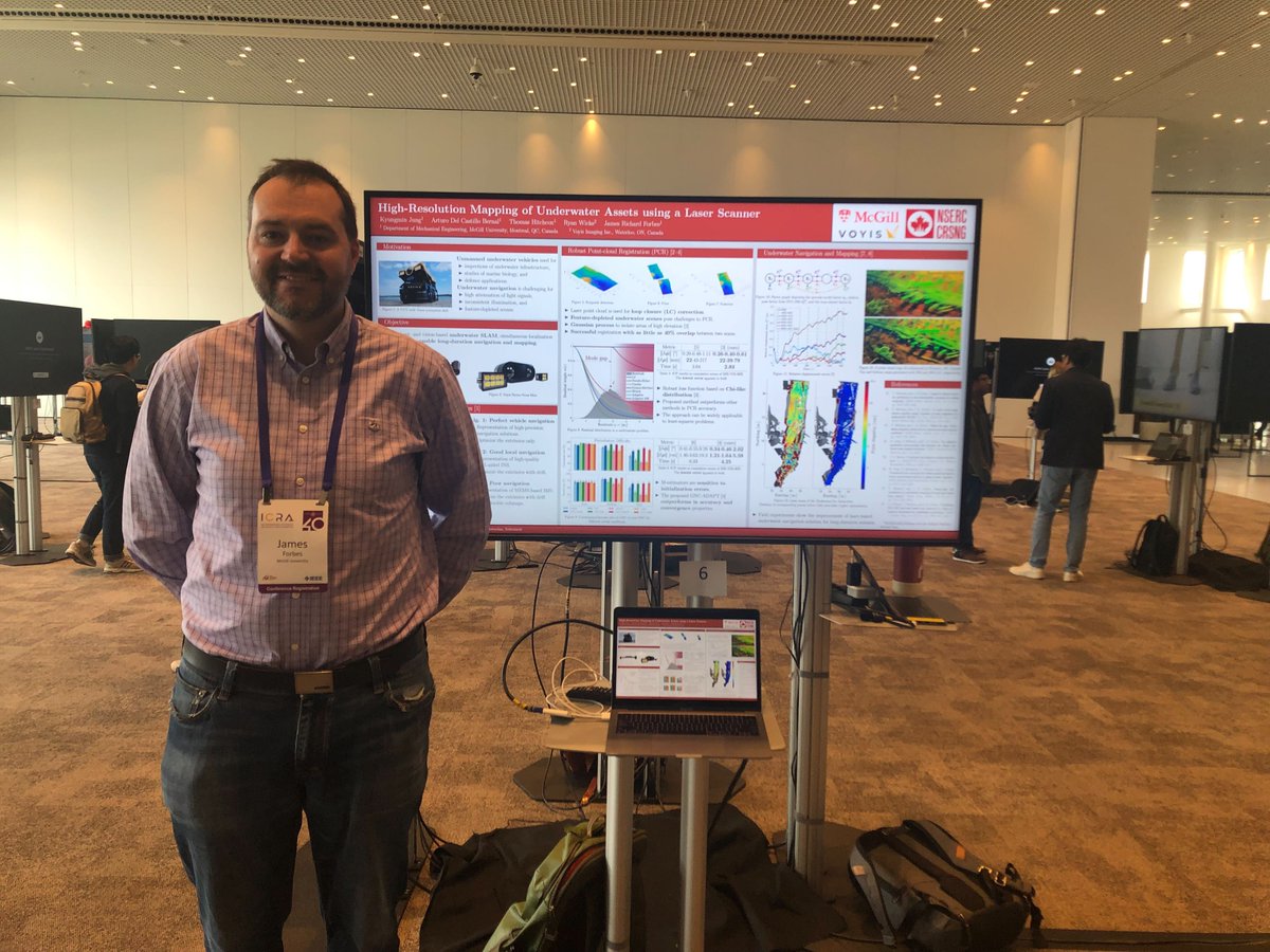 DECAR (@decargroup) on Twitter photo Professors Forbes’ last day at #ICRA40 was a great success! He had the opportunity to present collaborative work with <a href="/teamvoyis/">Voyis</a> and the University of Michigan, as well as connect with colleagues Silvère Bonnabel and Pieter van Goor and discuss various  Kalman filter details! Professors Forbes’ last day at #ICRA40 was a great success! He had the opportunity to present collaborative work with <a href="/teamvoyis/">Voyis</a> and the University of Michigan, as well as connect with colleagues Silvère Bonnabel and Pieter van Goor and discuss various  Kalman filter details!