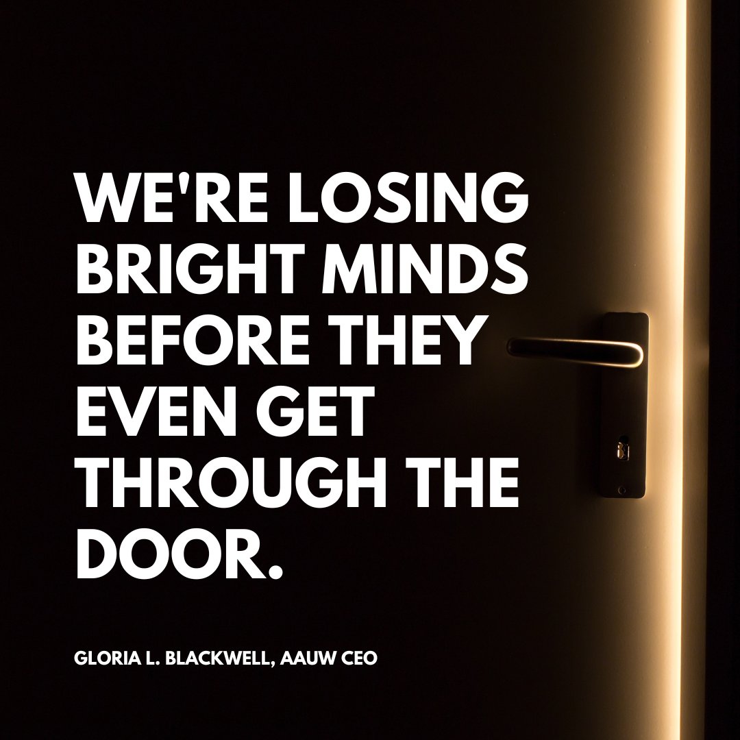 AAUW (@aauw) on Twitter photo "We're losing bright minds before they even get through the door." AAUW CEO <a href="/AAUWGloriaB/">Gloria L. Blackwell</a> highlights the dire consequences of the academic wage gap in a <a href="/HigherEdDive/">Higher Ed Dive</a> report. With women in higher ed earning just 82 cents for every $1 paid to white men, the gender pay gap in "We're losing bright minds before they even get through the door." AAUW CEO <a href="/AAUWGloriaB/">Gloria L. Blackwell</a> highlights the dire consequences of the academic wage gap in a <a href="/HigherEdDive/">Higher Ed Dive</a> report. With women in higher ed earning just 82 cents for every $1 paid to white men, the gender pay gap in