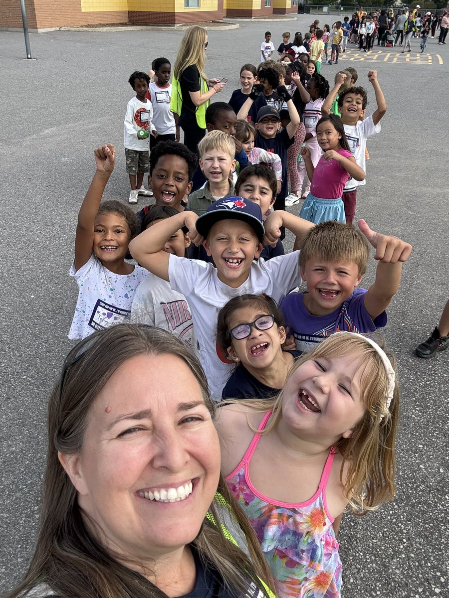 Everyone was so excited for our Terry Fox Run today!