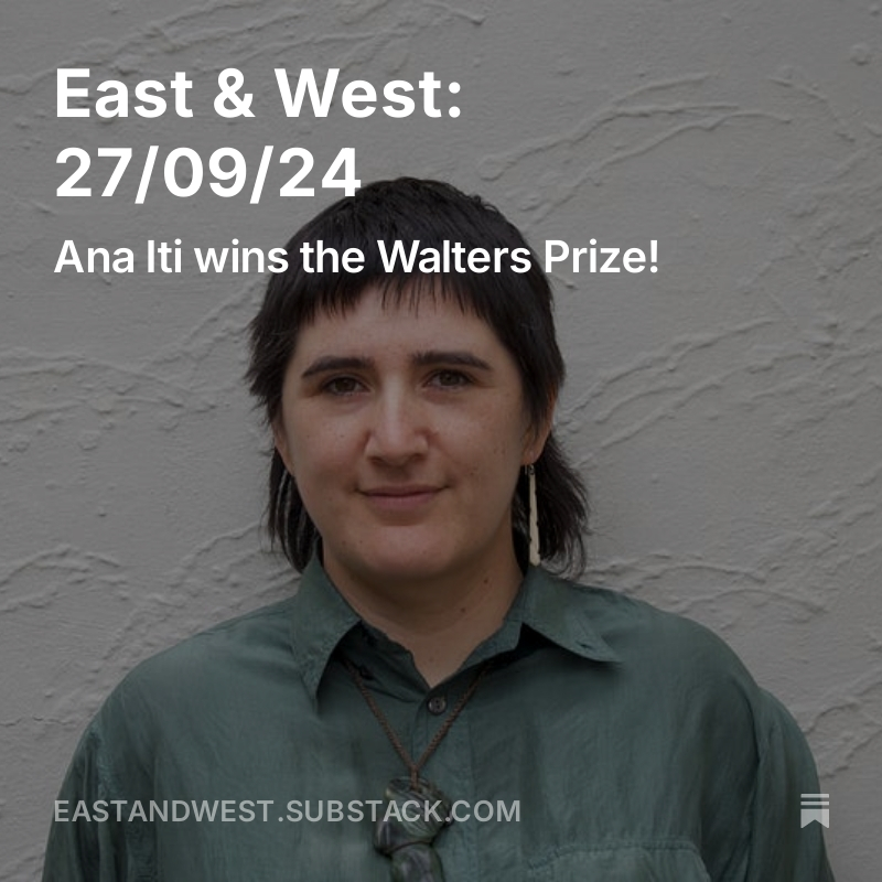 Ana Iti wins the Walters Prize! We see Megalopolis! Read North &amp; South's latest arts &amp; culture newsletter at the link below: eastandwest.substack.com/p/east-and-wes…