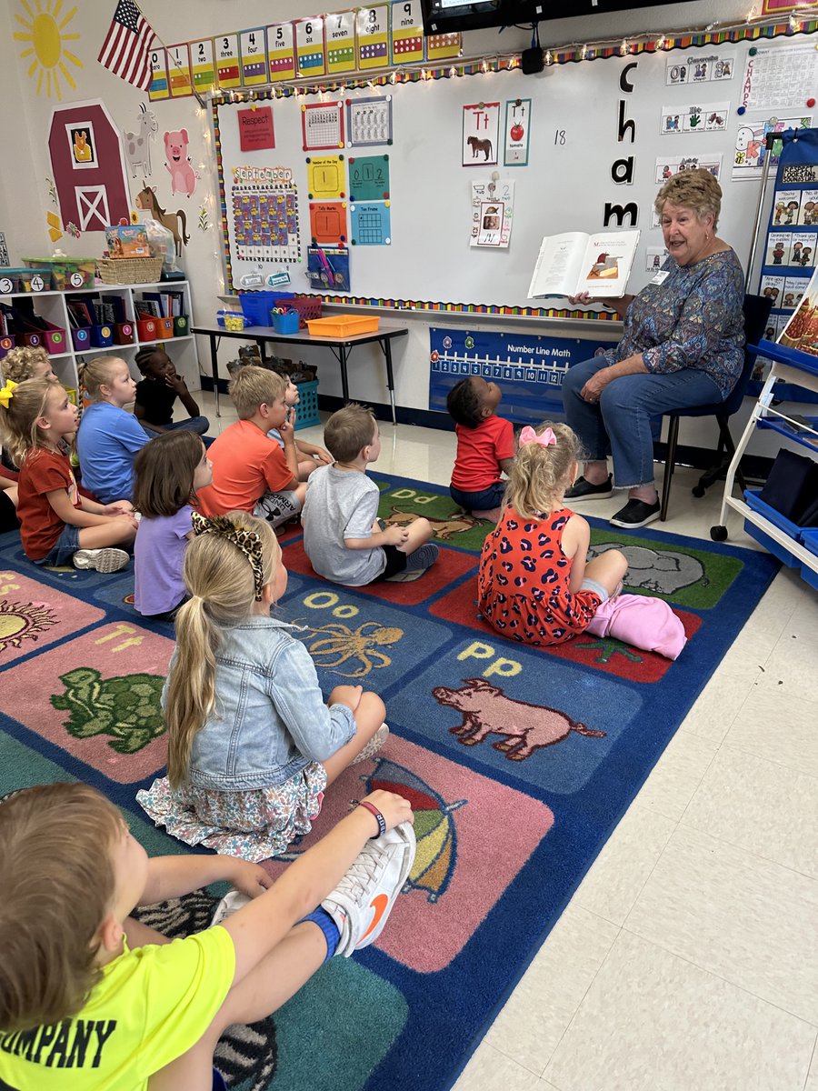 We had a special visitor- Mrs. Johnston’s mom came to read to our class! #Johnstonkinders